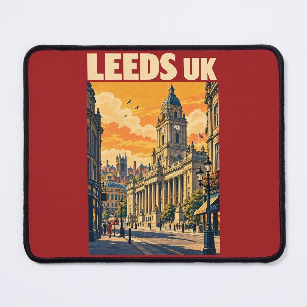 Item preview, Leeds Travel Poster Vintage Retro Art designed and sold by windmildesigner.