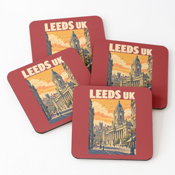 Artikelvorschau, Leeds Reiseplakat Vintage Retro Kunst entworfen und verkauft von windmildesigner.