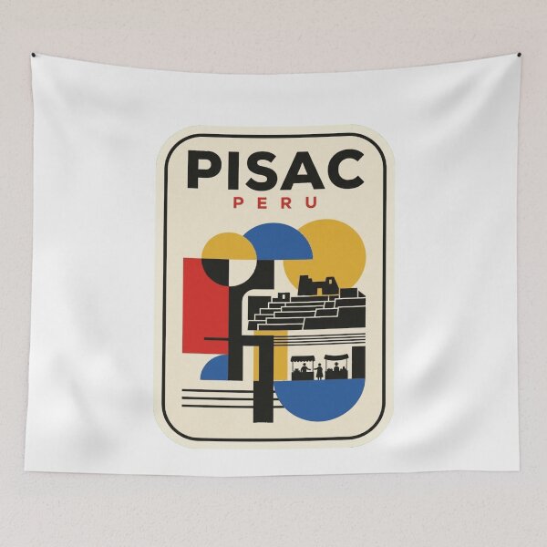 Item preview, Retro Pisac Bauhaus Geometric Skyline designed and sold by k3rstman1.