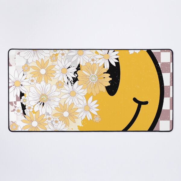 Item preview, Good Vibes Smiling Face: 90s Retro Grunge Floral Happy Face designed and sold by Aritxa.