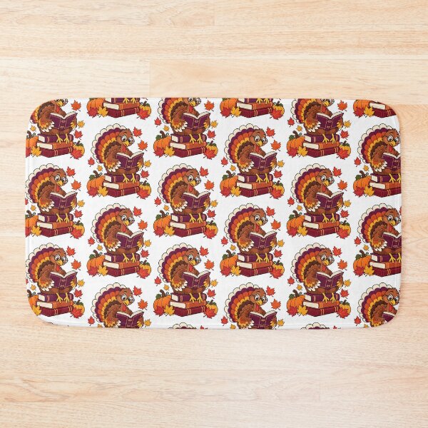 Item preview, Bookish Thanksgiving Turkey Reading Autumn Books designed and sold by skyartdesign.