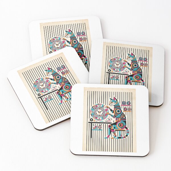 Item preview, Egyptian Mau Mosaic Clockmaker designed and sold by PictoVibe.