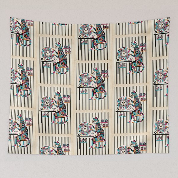 Item preview, Egyptian Mau Mosaic Clockmaker designed and sold by PictoVibe.