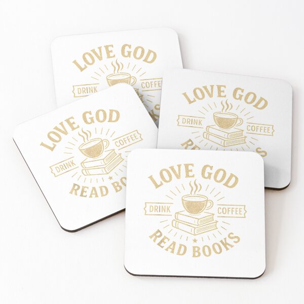 Item preview, Love God, Drink Coffee, Reading Books, Lovers, Vintage, Christian T-Shirt designed and sold by FandMdesign.