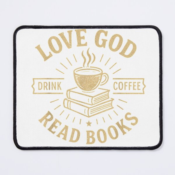 Item preview, Love God, Drink Coffee, Reading Books, Lovers, Vintage, Christian T-Shirt designed and sold by FandMdesign.
