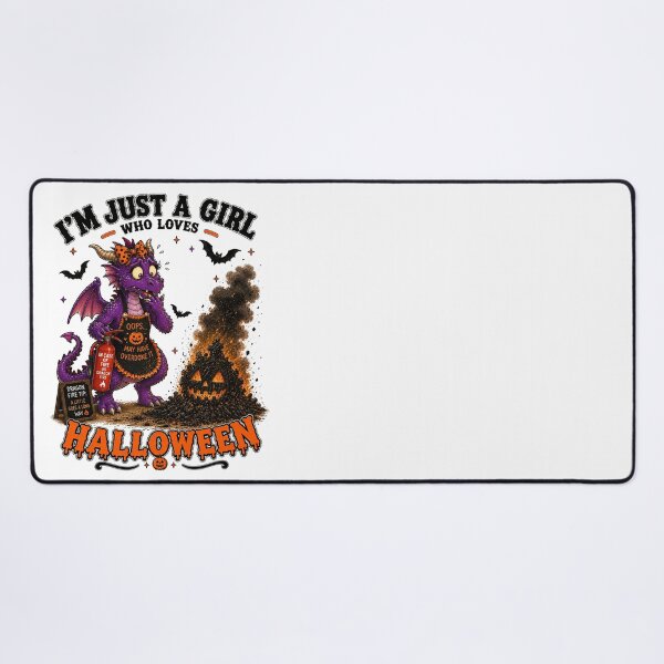 Item preview, ⭐ CRYPT OR TREAT COLLECTION - OOPS! HALLOWEEN DRAGON & PUMPKIN FIRE MISHAP Oops! - GIRL designed and sold by WheelieGdArt.