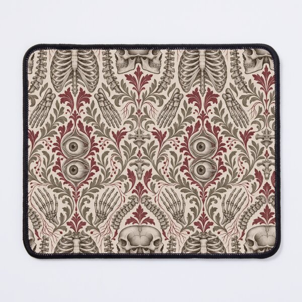 Item preview, Vintage Anatomy Plate Damask Ribcage Bones and Skull | Medical Engraving Repeat designed and sold by StickyGuys.