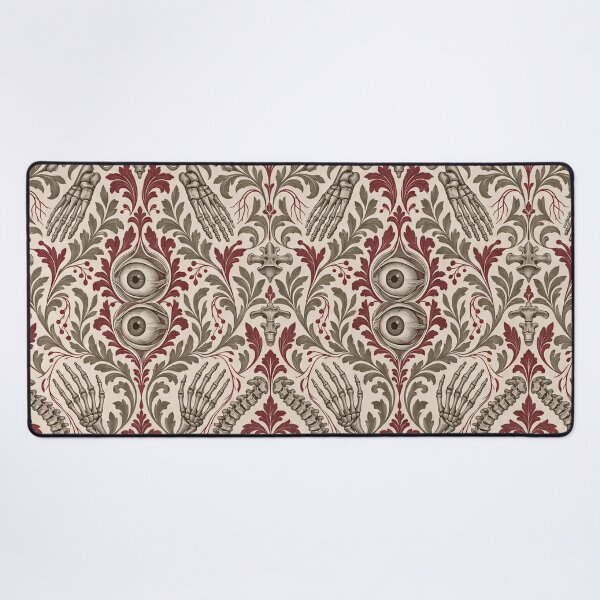 Item preview, Vintage Anatomy Plate Damask Ribcage Bones and Skull | Medical Engraving Repeat designed and sold by StickyGuys.