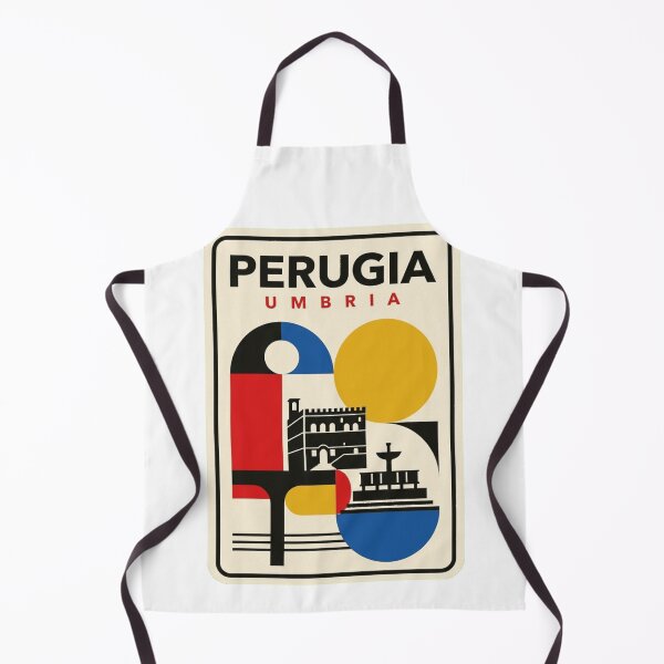 Item preview, Retro Perugia Bauhaus Geometric Skyline designed and sold by k3rstman1.