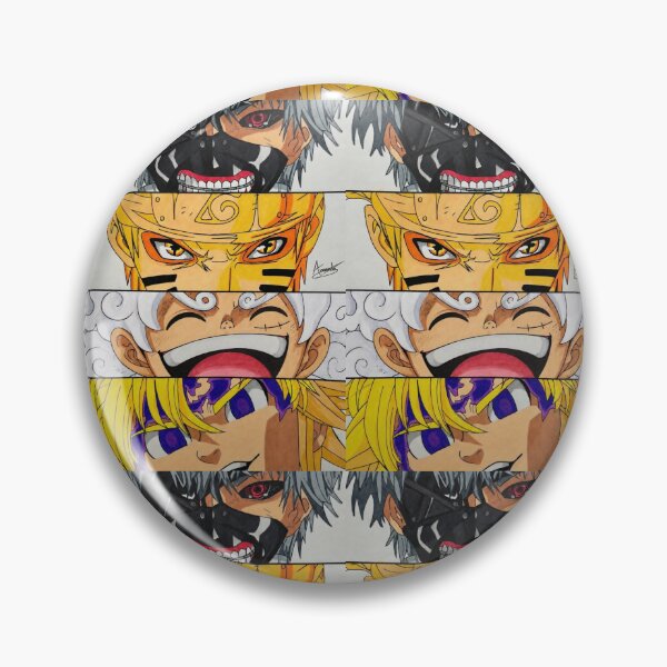 Artikelvorschau, Kaneki, Naruto, Luffy und Meliodas (Fan-Art) entworfen und verkauft von Amanda-Drawing.