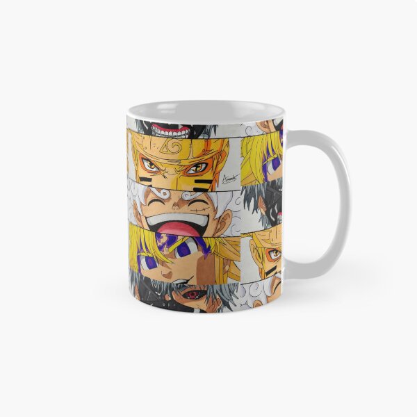 Item preview, Kaneki, Naruto, Luffy and Meliodas (FAN ART) designed and sold by Amanda-Drawing.