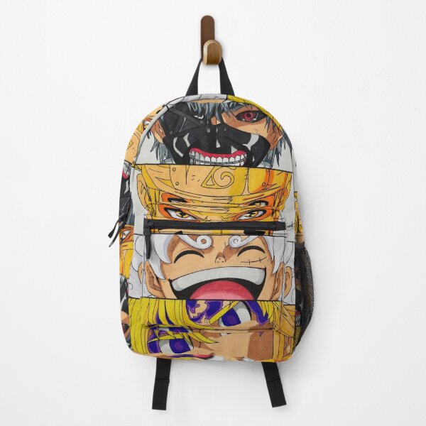 Item preview, Kaneki, Naruto, Luffy and Meliodas (FAN ART) designed and sold by Amanda-Drawing.