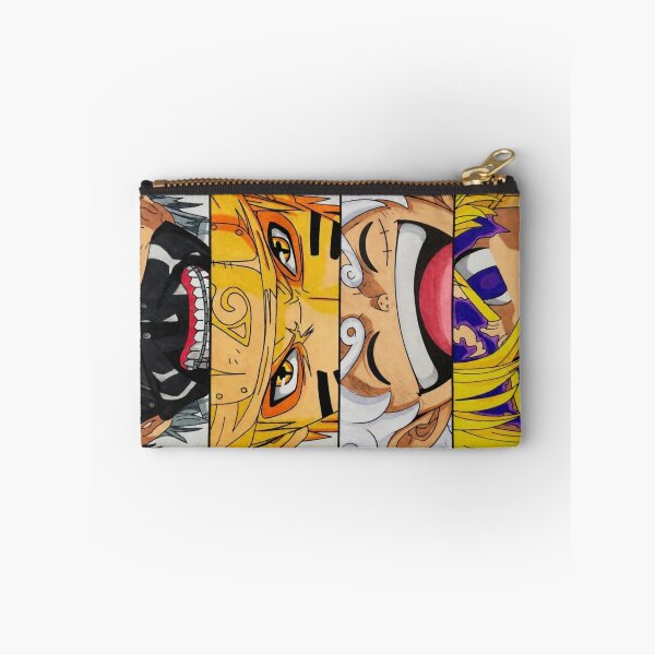 Item preview, Kaneki, Naruto, Luffy and Meliodas (FAN ART) designed and sold by Amanda-Drawing.