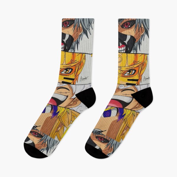 Item preview, Kaneki, Naruto, Luffy and Meliodas (FAN ART) designed and sold by Amanda-Drawing.