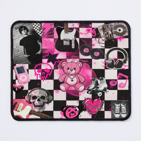 Item preview, Hot Pink Mall Goth Collage designed and sold by Side By Side Studio.