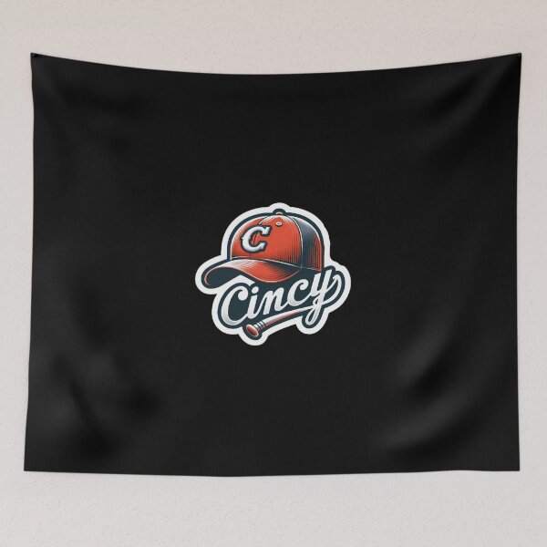Item preview, Retro Sport Team Cap Wooden Bat Cursive Typography designed and sold by TysonLessard.