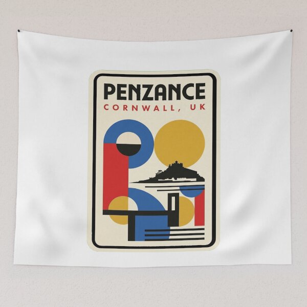 Item preview, Retro Penzance Bauhaus Geometric Skyline designed and sold by k3rstman1.