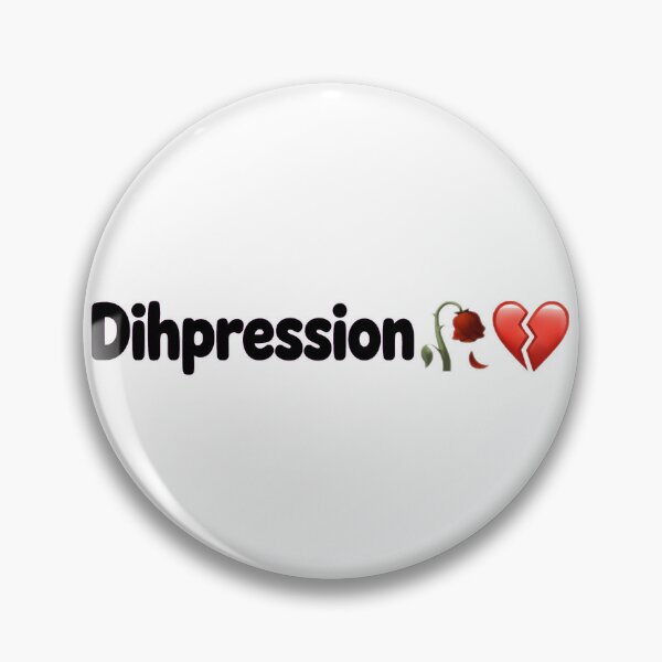 Item preview, Dihpression Funny Meme design - Wilting Rose Broken Heart Gen Z Depression Humor designed and sold by UkiyoArchive.