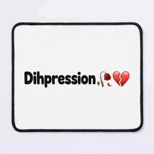 Item preview, Dihpression Funny Meme design - Wilting Rose Broken Heart Gen Z Depression Humor designed and sold by UkiyoArchive.