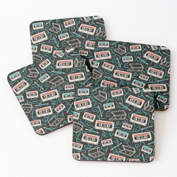 Item preview, Mixtape Cassette Repeat Tapes Spilled Ribbon and Cases | Retro Music Print designed and sold by StickyGuys.
