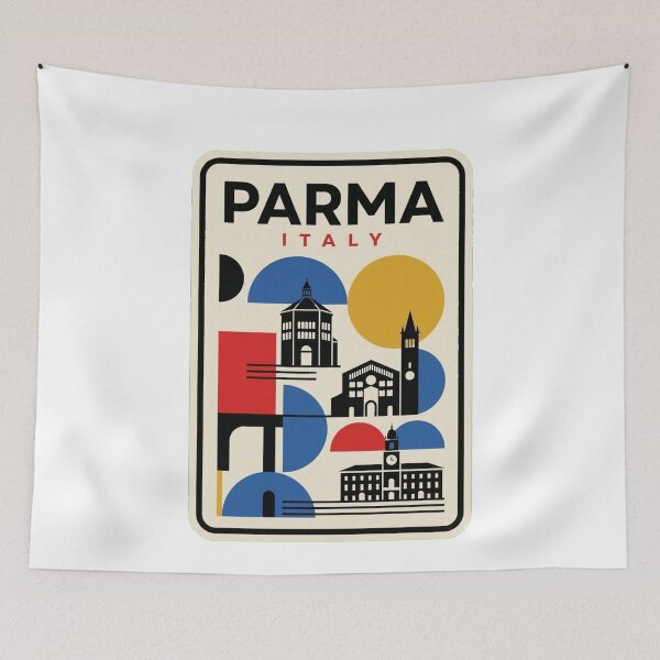 Item preview, Retro Parma Bauhaus Geometric Skyline designed and sold by k3rstman1.
