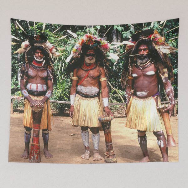 Item preview, Papua New Guinea Authentic Sing Sing Dancers Photo designed and sold by DEC02.