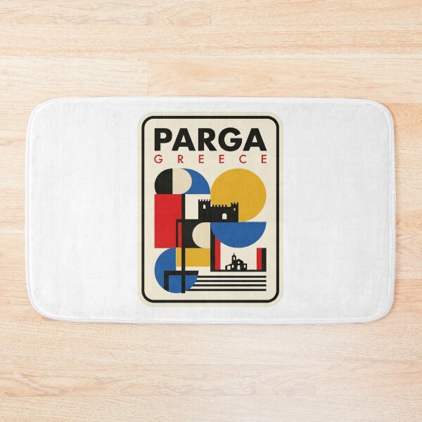 Item preview, Retro Parga Bauhaus Geometric Skyline designed and sold by k3rstman1.