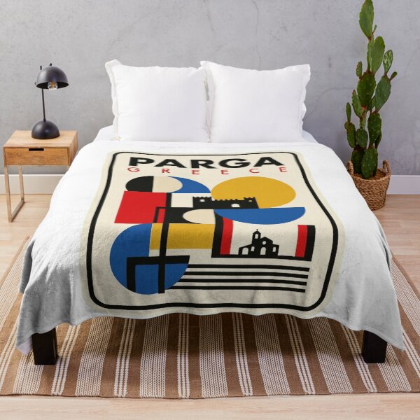 Item preview, Retro Parga Bauhaus Geometric Skyline designed and sold by k3rstman1.
