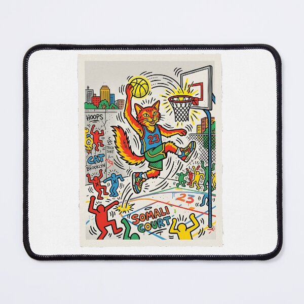 Item preview, Somali Street Basketball Cat designed and sold by PictoVibe.