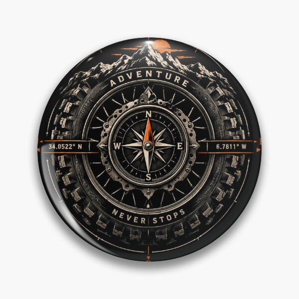 Item preview, Adventure Compass and GPS Moto Sticker designed and sold by Modern   design.