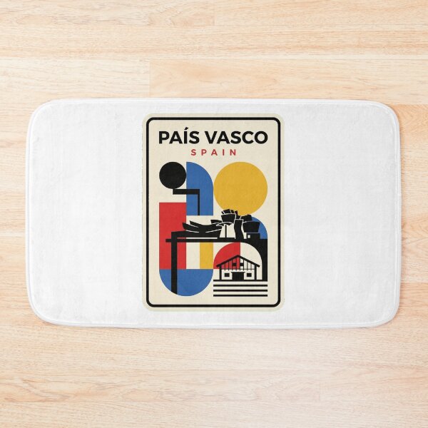 Aperçu de l'œuvre Rétro País Vasco Bauhaus Géométrique Skyline créée et vendue par k3rstman1.