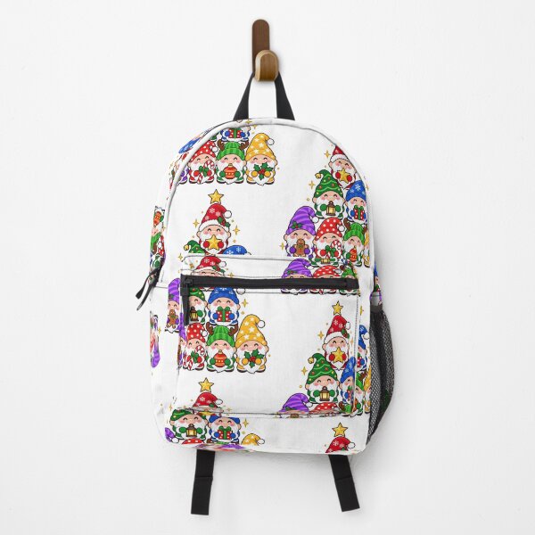 Item preview, Colorful Christmas Gnomes in a Festive Tree designed and sold by skyartdesign.