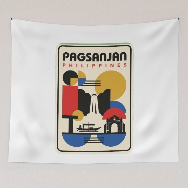 Item preview, Retro Pagsanjan Bauhaus Geometric Skyline designed and sold by k3rstman1.