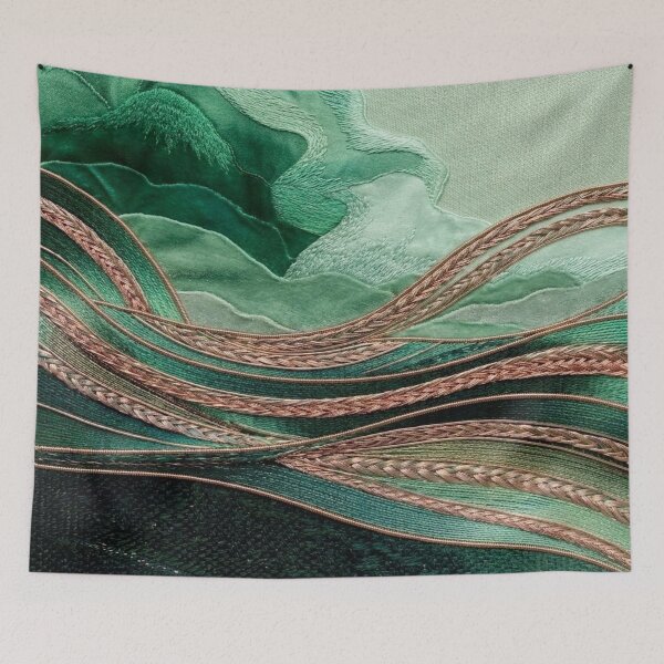 Item preview, Emerald Valley Textile Art Landscape designed and sold by KingsArtworx 2.