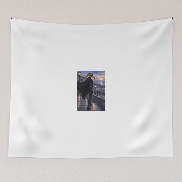 Item preview, the caped crusader in dark blue suit at dusk designed and sold by CathryneDelamort.