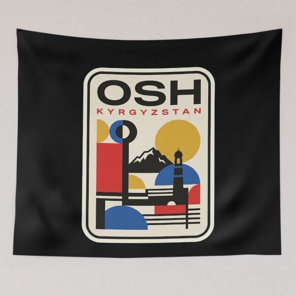 Item preview, Retro Osh Bauhaus Geometric Skyline designed and sold by k3rstman1.