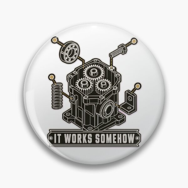 Item preview, It Works Somehow Exploded Gearbox Schematic | Engineering Humor Patent Design designed and sold by StickyGuys.