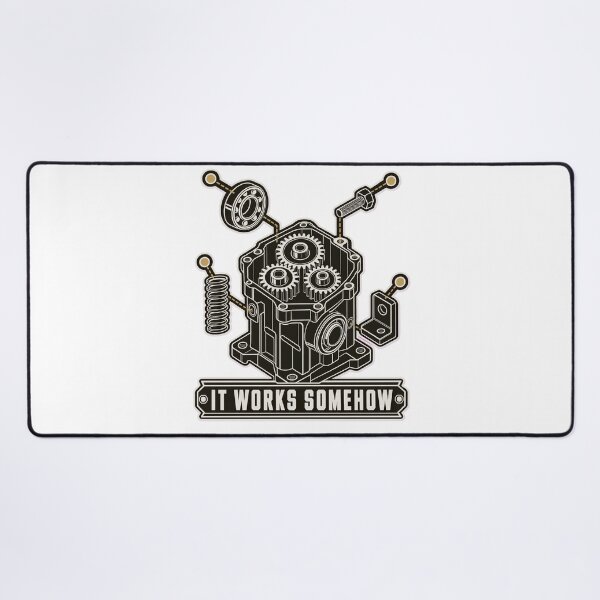 Item preview, It Works Somehow Exploded Gearbox Schematic | Engineering Humor Patent Design designed and sold by StickyGuys.