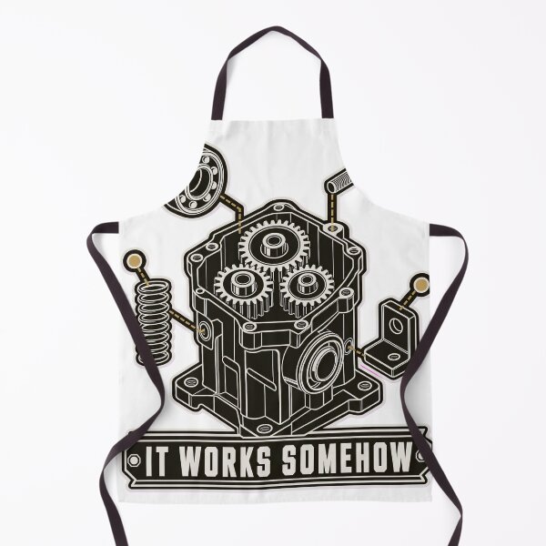 Item preview, It Works Somehow Exploded Gearbox Schematic | Engineering Humor Patent Design designed and sold by StickyGuys.