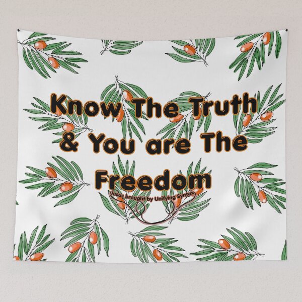 Item preview, Know the Truth and You Are the Freedom - Inspiring Motivational Minimalism Products designed and sold by UnifyingSyntax.
