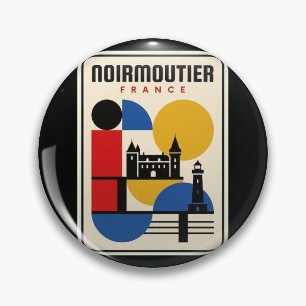 Item preview, Retro Noirmoutier Bauhaus Geometric Skyline designed and sold by k3rstman1.