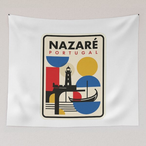 Item preview, Retro Nazaré Bauhaus Geometric Skyline designed and sold by k3rstman1.