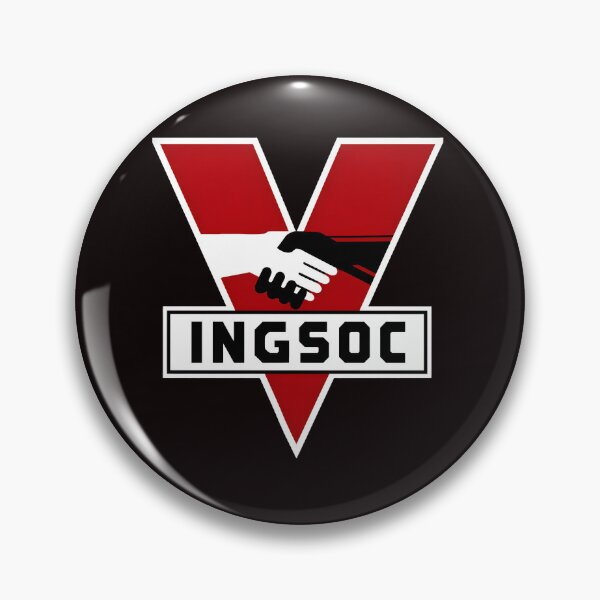 Item preview, INGSOC Handshake Unity Red White Black Symbol designed and sold by findOutDraw.