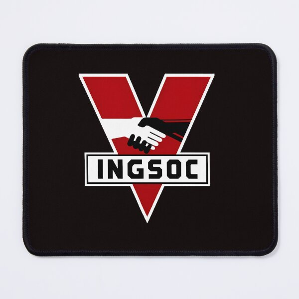 Item preview, INGSOC Handshake Unity Red White Black Symbol designed and sold by findOutDraw.