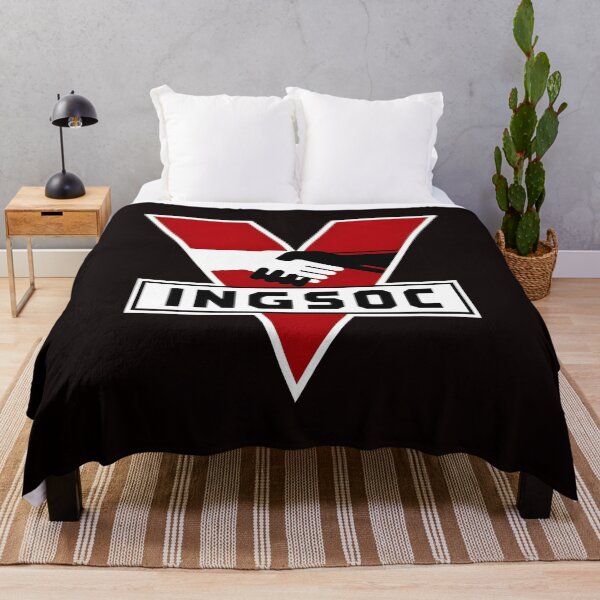 Item preview, INGSOC Handshake Unity Red White Black Symbol designed and sold by findOutDraw.