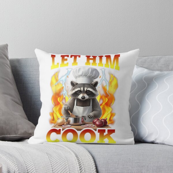 Item preview, Let Him Cook Funny Sarcastic Raccoon MasterChef Meme T-Shirt designed and sold by eBoy31.