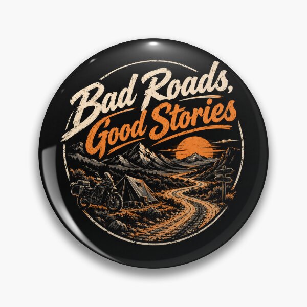 Item preview, Bad Roads Good Stories Adventure Rider Sticker designed and sold by Modern   design.