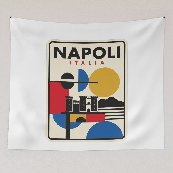 Item preview, Retro Napoli Bauhaus Geometric Skyline designed and sold by k3rstman1.
