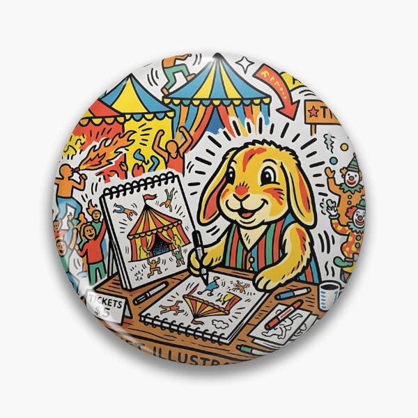 Item preview, Holland Lop Circus Illustrator designed and sold by PictoVibe.