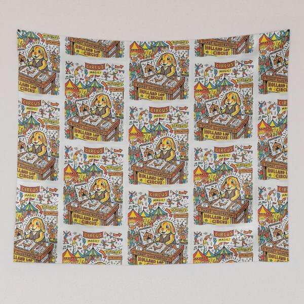 Item preview, Holland Lop Circus Illustrator designed and sold by PictoVibe.